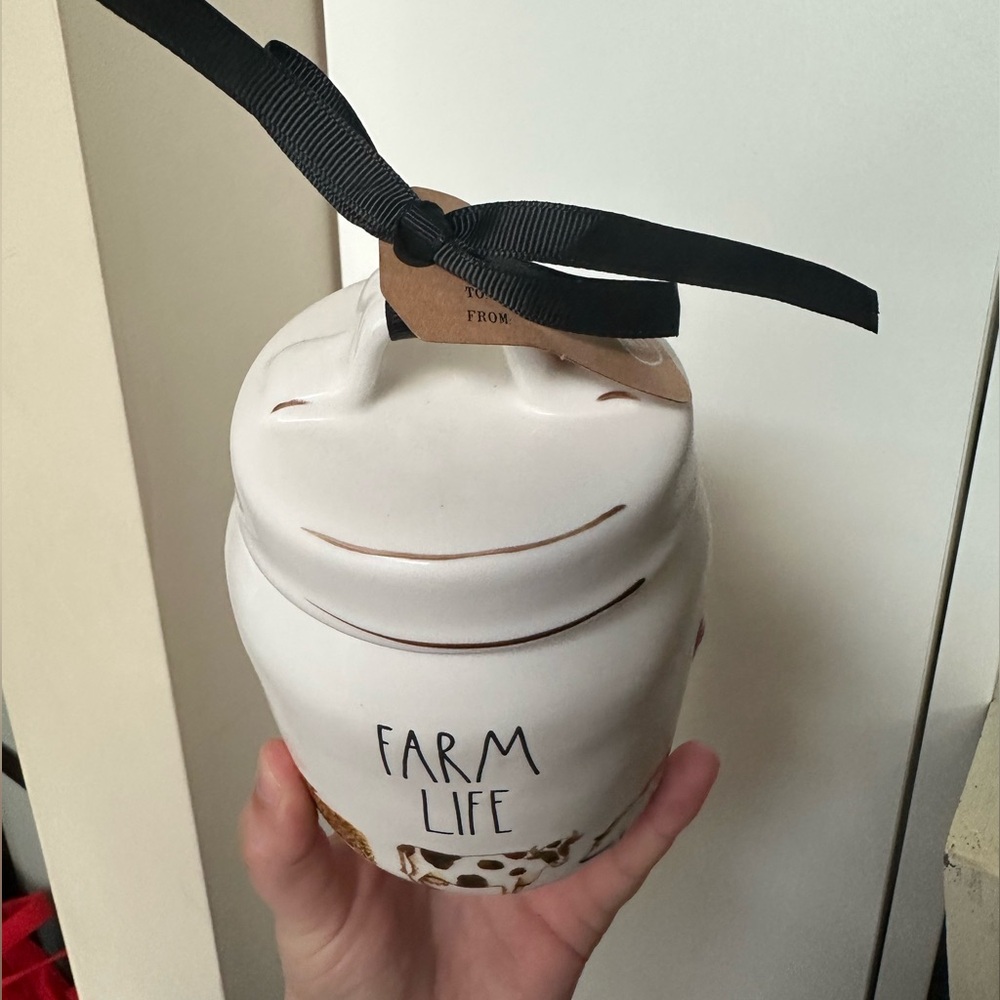 Rae Dunn FARM LIFE baby canister 🐄 - Picture 5 of 6